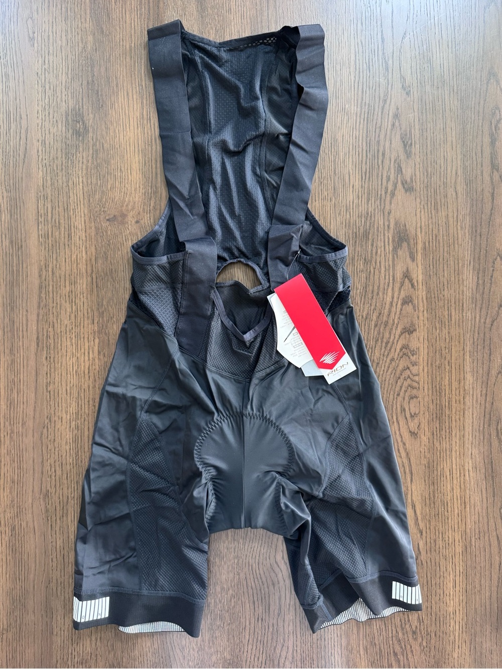 NWT Men's XL Cycling Bib Shirts One Piece Black Cycling Bib Shorts - Ri-Pad